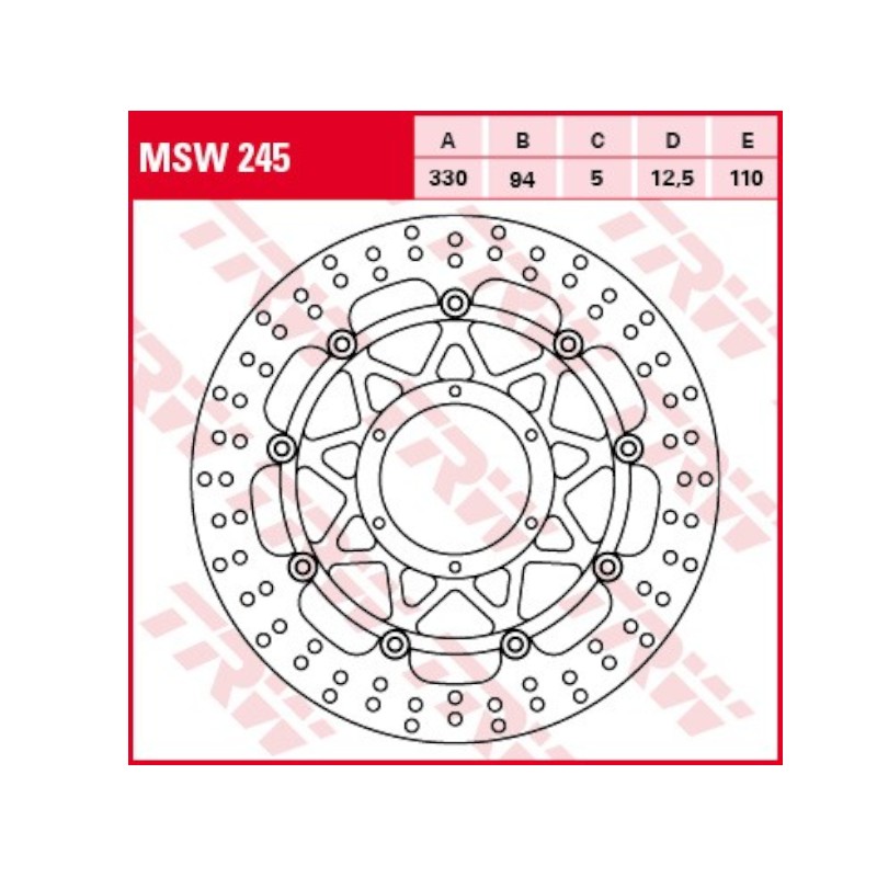 Disc Frana Fata Honda CBR 900RR 929RR 954RR Fireblade MSW245 TRW 2 Disc Frana Fata Honda CBR 900RR 929RR 954RR Fireblade MSW245 TRW - imagine 2