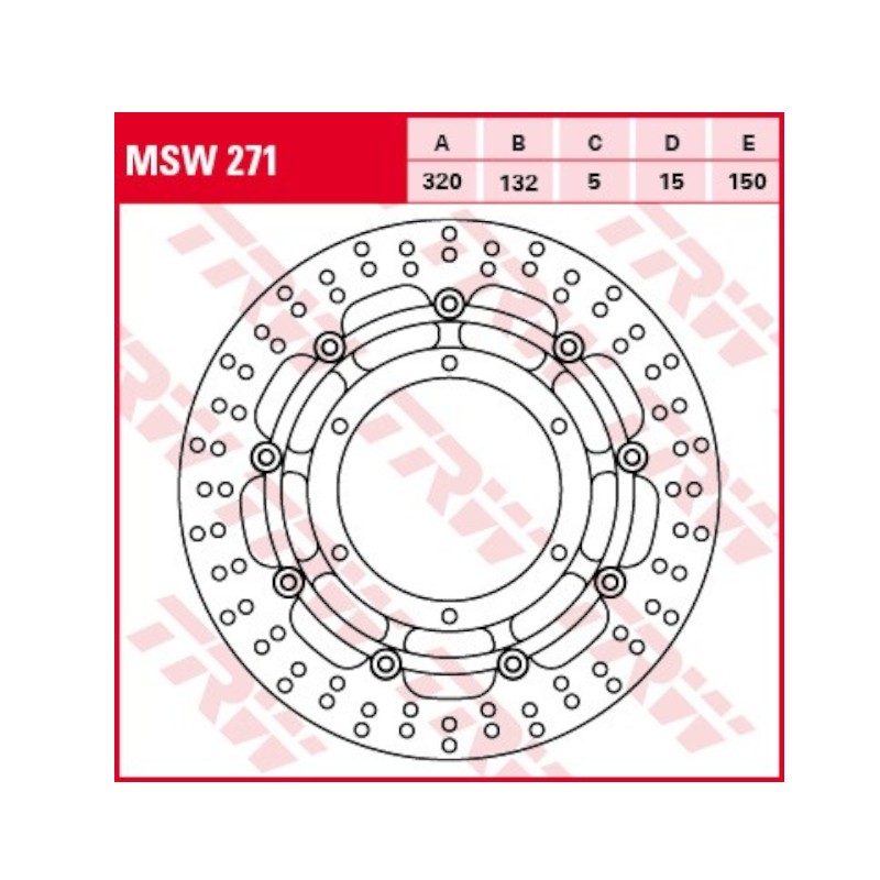 Disc Frana Fata Yamaha XT 660X MSW271 TRW 2 Disc Frana Fata Yamaha XT 660X MSW271 TRW - imagine 2