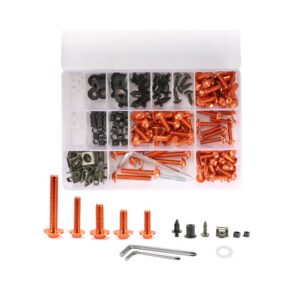 Kit Complet Suruburi Carene Moto Honda Suzuki Kawasaki Yamaha A035ORANGE