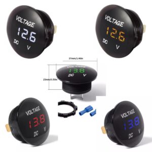 Voltmetru Universal Led Auto Moto Indicator Tensiune ATV