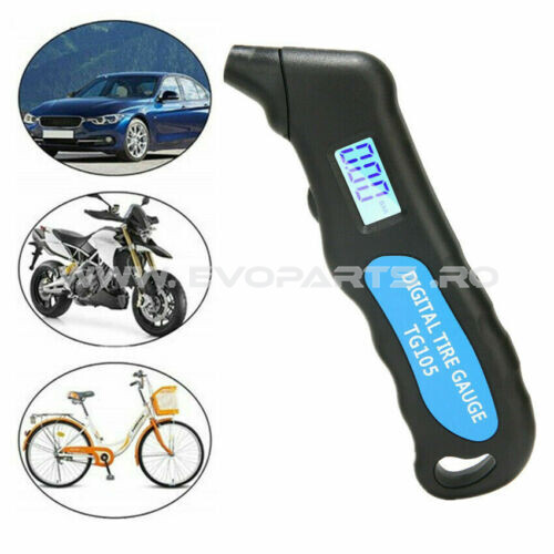 Tester Manometru Digital Presiune Roti Auto Moto Atv